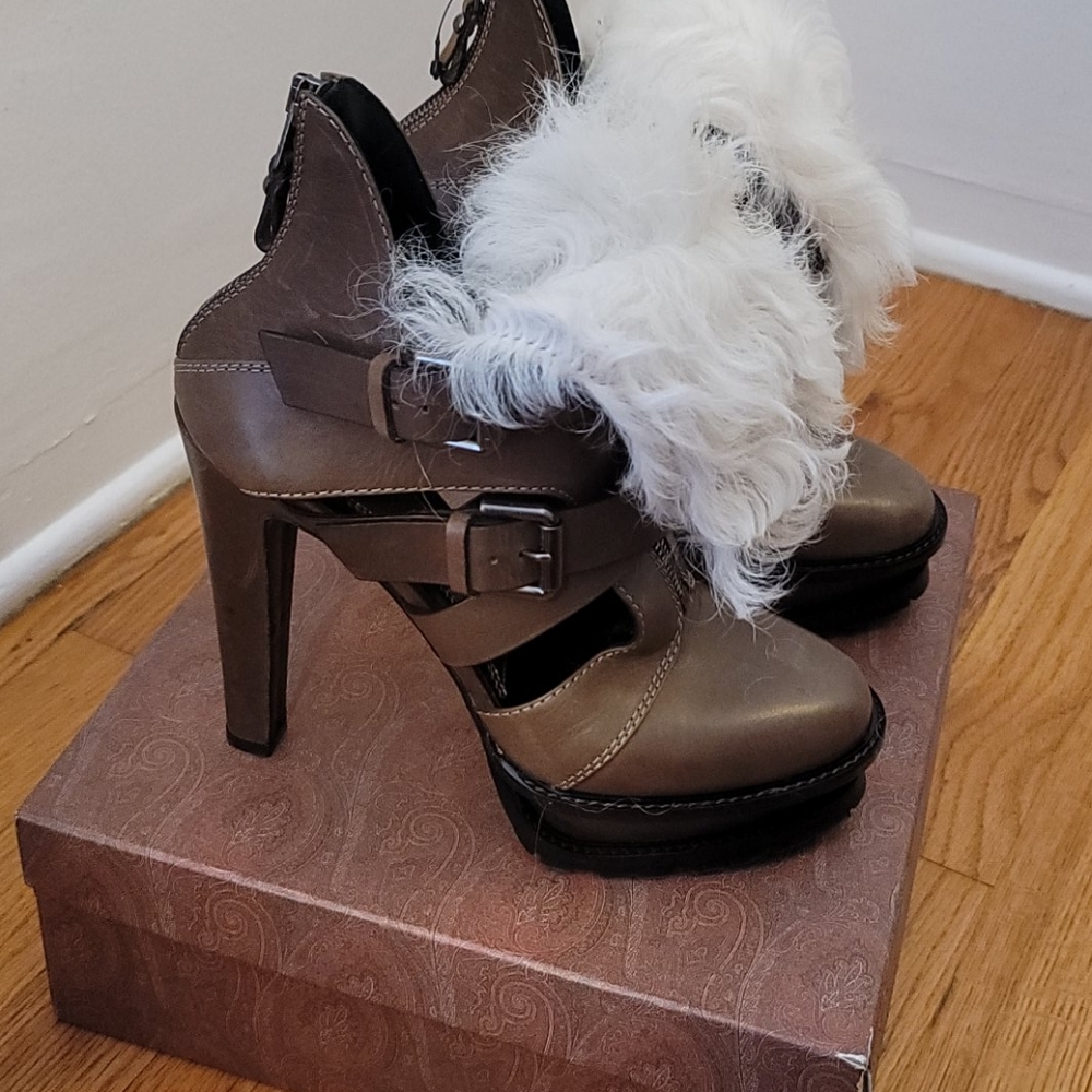 ETRO heeled boots leather 39/8.5 US